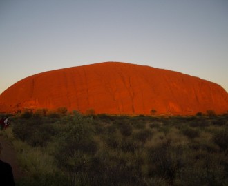 Australien 527-Uluru Safari,dag3-Uluru,soluppgång